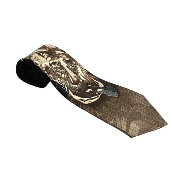 {Steven Harris} Hand Made Tie "Albert Einstein" Print - Picture 3 of 7